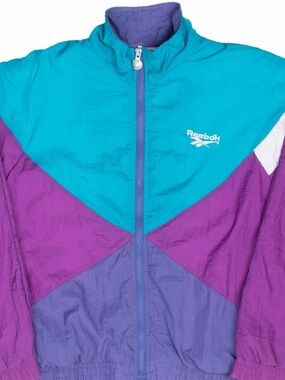 Vintage 90s Reebok Colorblock Track Jacket